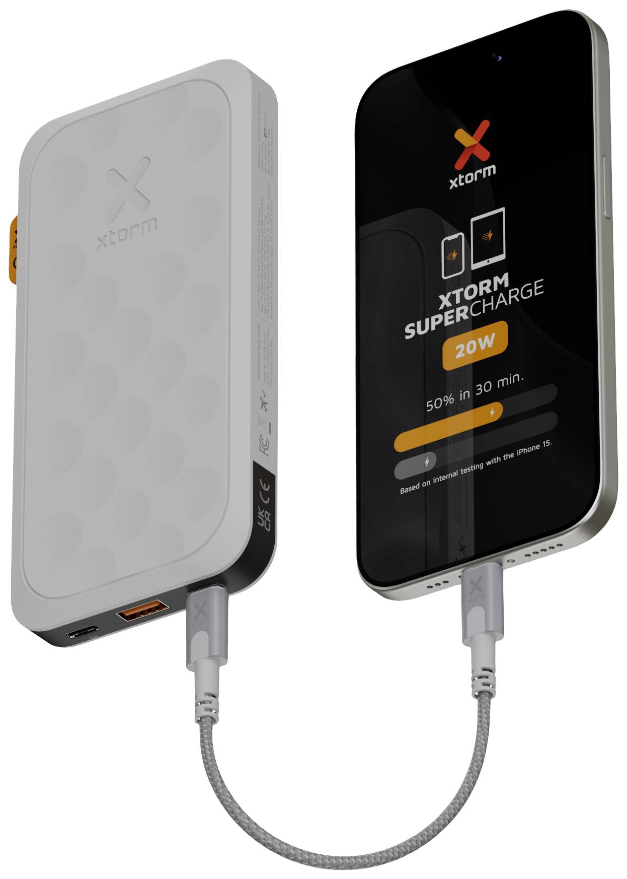 XTORM FS5100 USB-C® Akku 10000 mAh LiPo USB-A, USB-C® Weiß