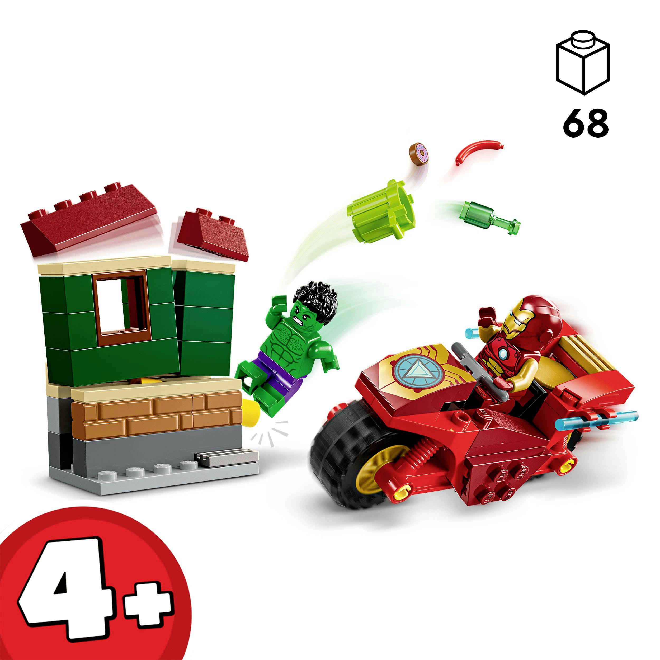 76287 LEGO® MARVEL SUPER HEROES Iron Man mit Bike und der Hulk