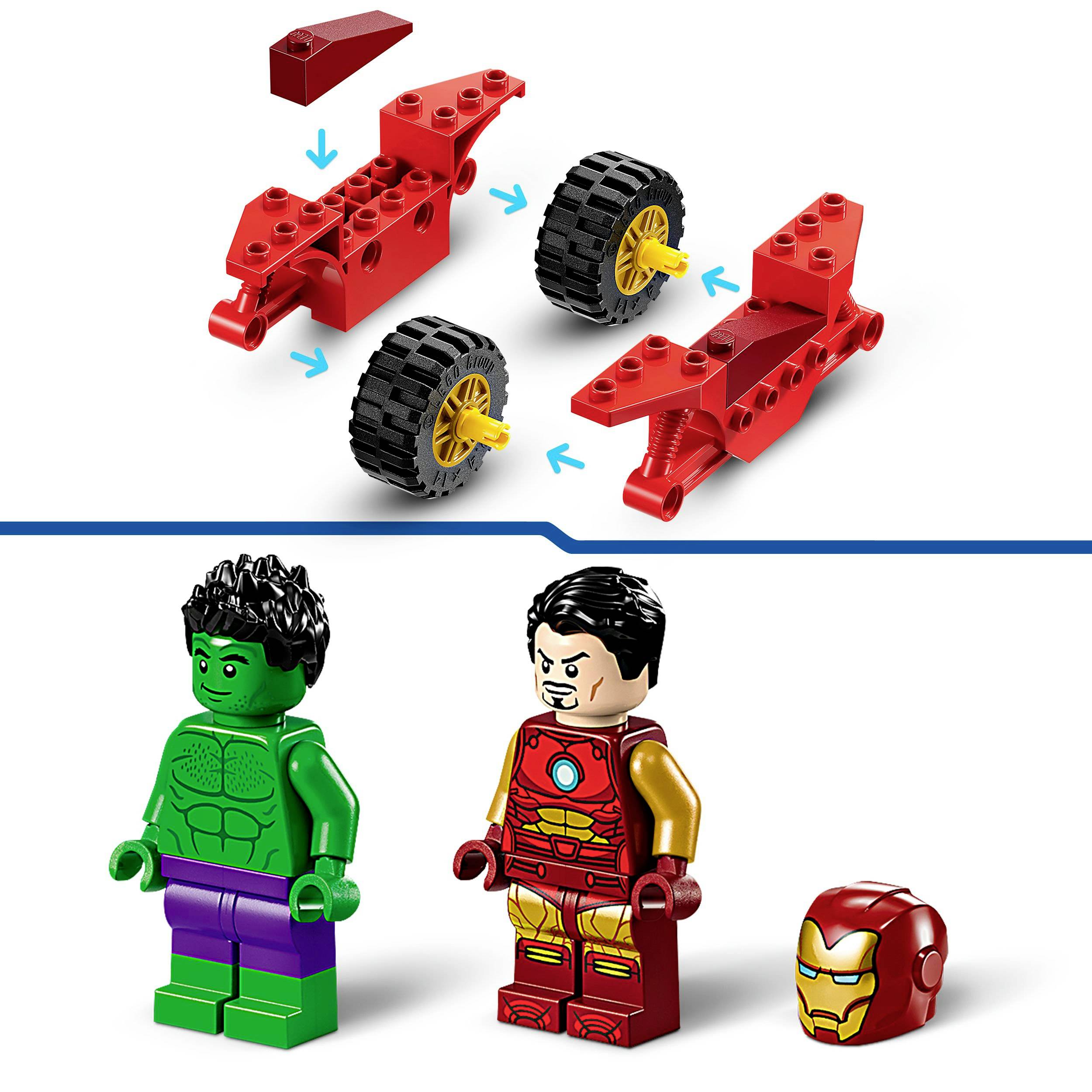 76287 LEGO® MARVEL SUPER HEROES Iron Man mit Bike und der Hulk