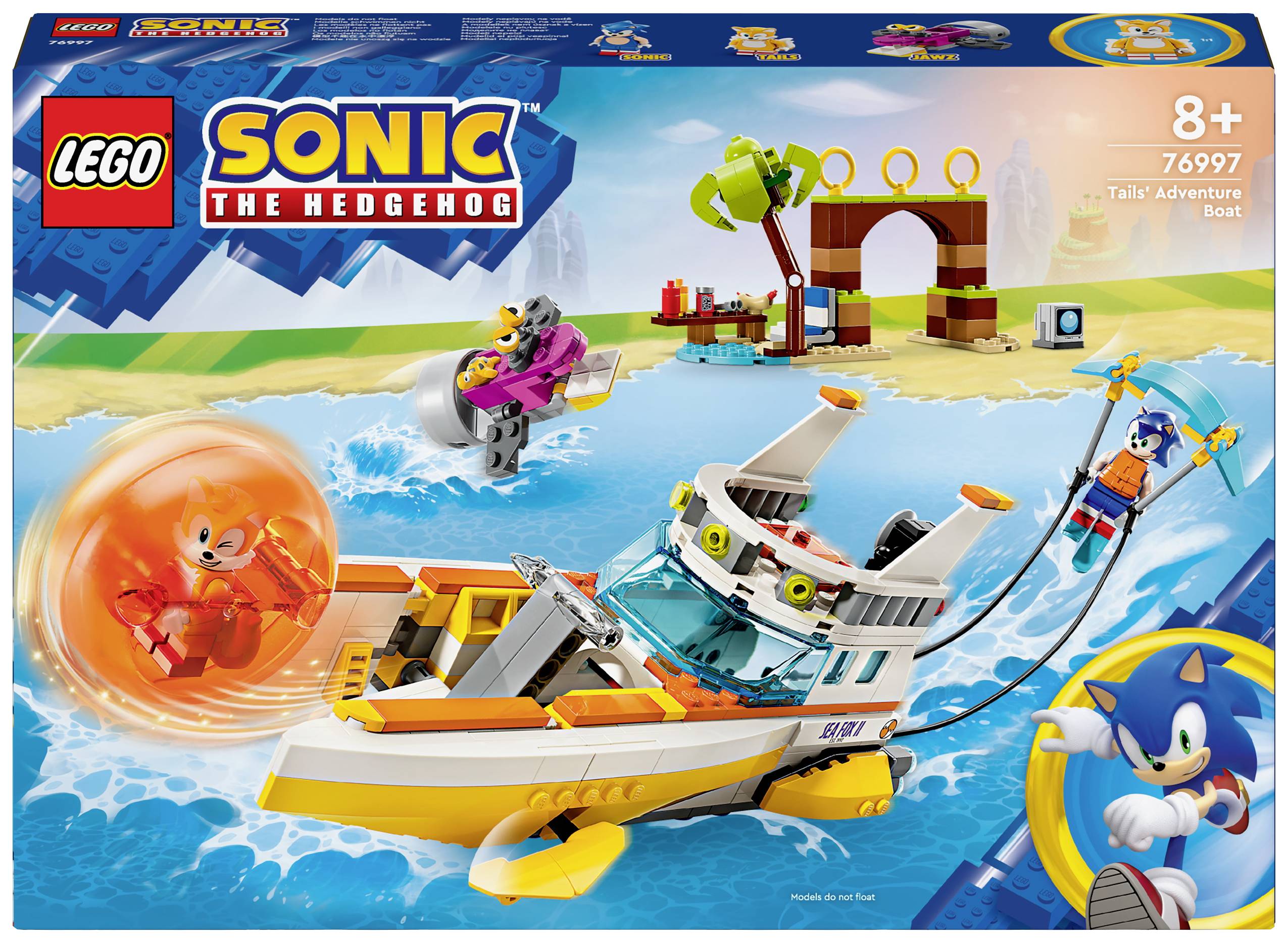 76997 LEGO® Sonic the Hedgehog Tails‘ Abenteuerboot