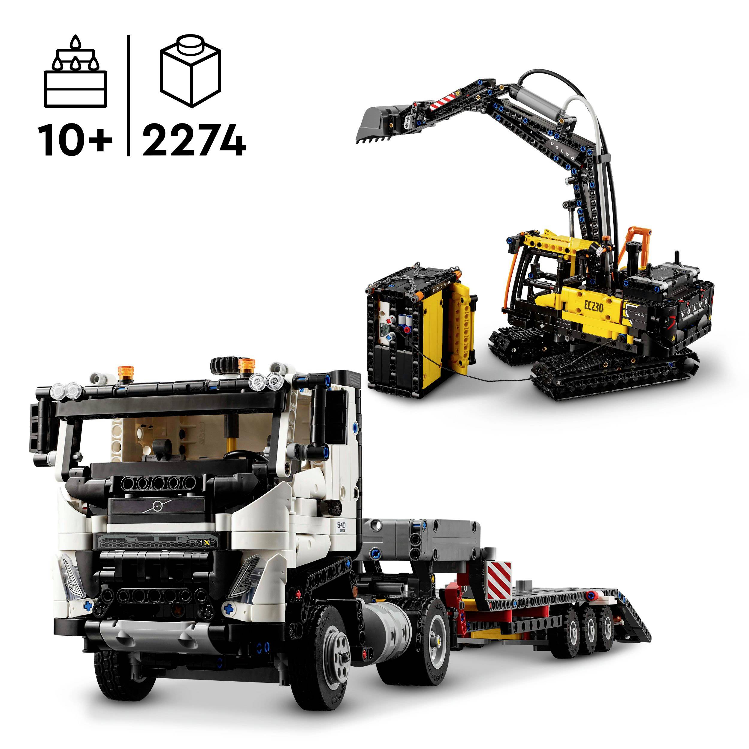 42175 LEGO® TECHNIC Volvo FMX LKW mit EC230 Electric Raupenbagger