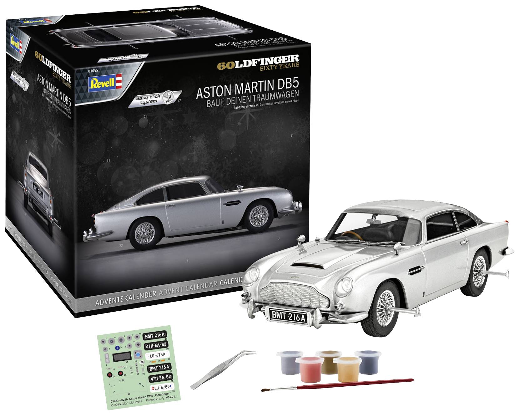 Revell James Bond Aston Martin DB5 Bausätze Adventskalender Altersklasse ab 10 Jahre