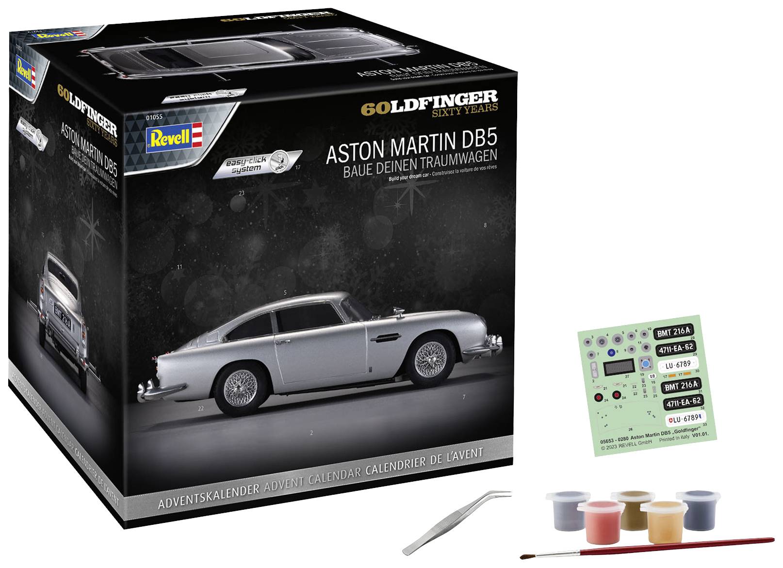 Revell James Bond Aston Martin DB5 Bausätze Adventskalender Altersklasse ab 10 Jahre