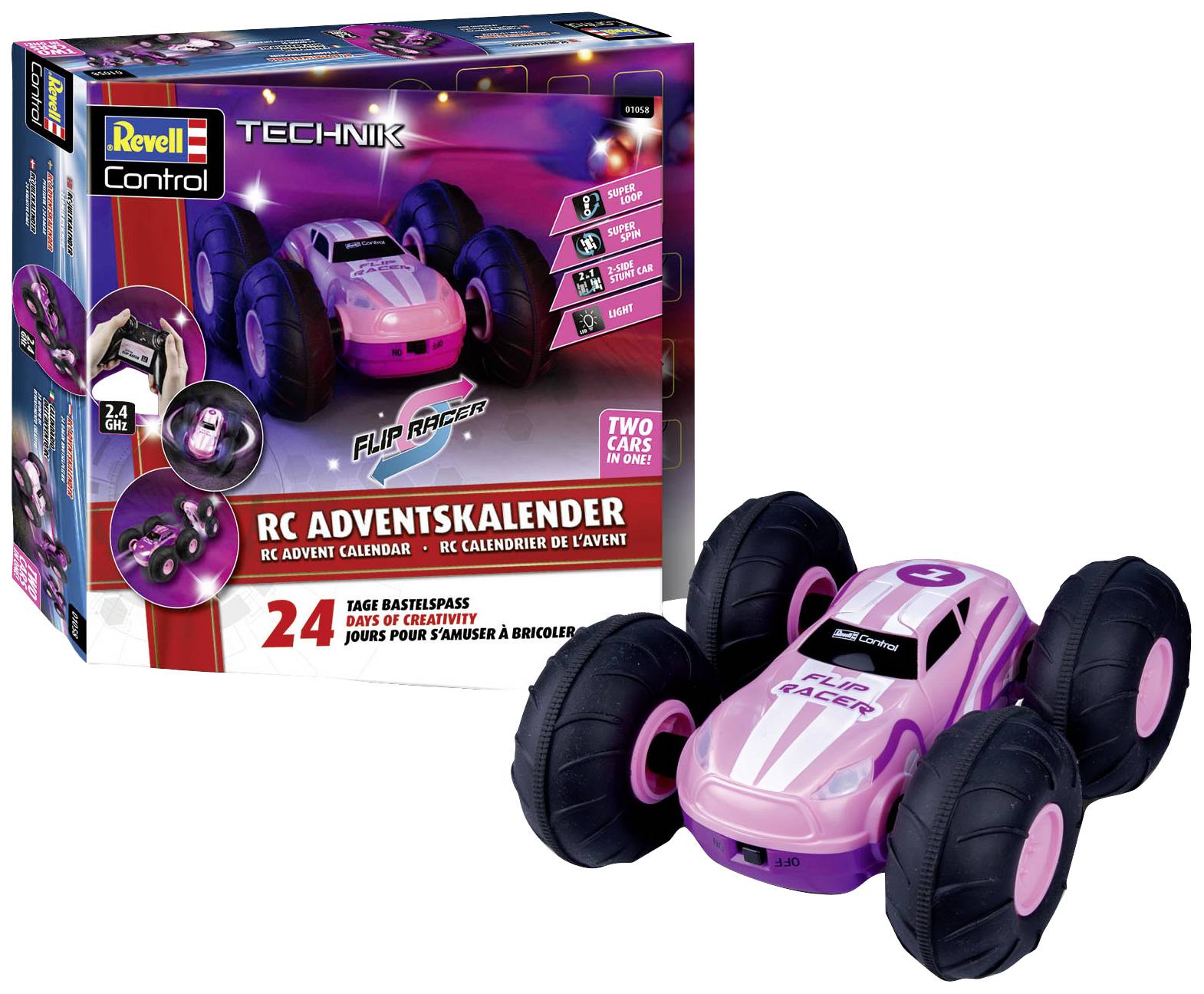 Revell Control RC Stunt Car Bausätze Adventskalender Altersklasse ab 8 Jahre