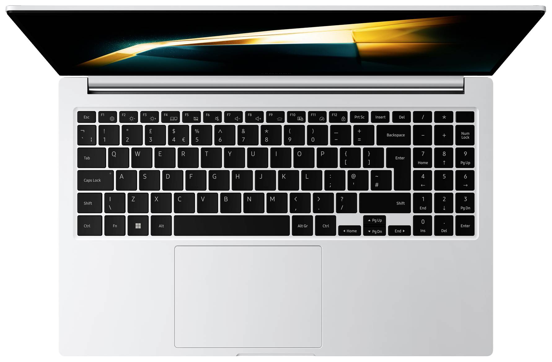 Samsung Notebook Galaxy Book4 39.6 cm (15.6 Zoll) Full HD Intel® Core™ 3 100U 8 GB RAM 256 GB SSD Deutsch, QWERTZ Silber NP754XGK-KS3DE