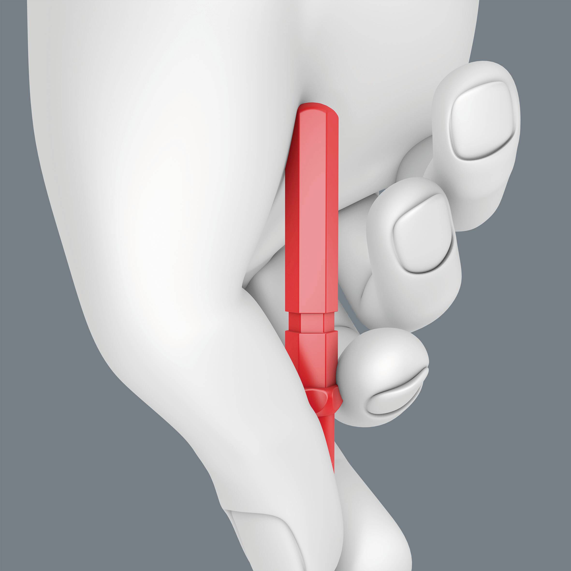 Wera Kraftform Kompakt VDE 68 iS # 1 x 157mm TIE Elektriker Innen-Vierkant (Robertson) Wechselklinge 1mm
