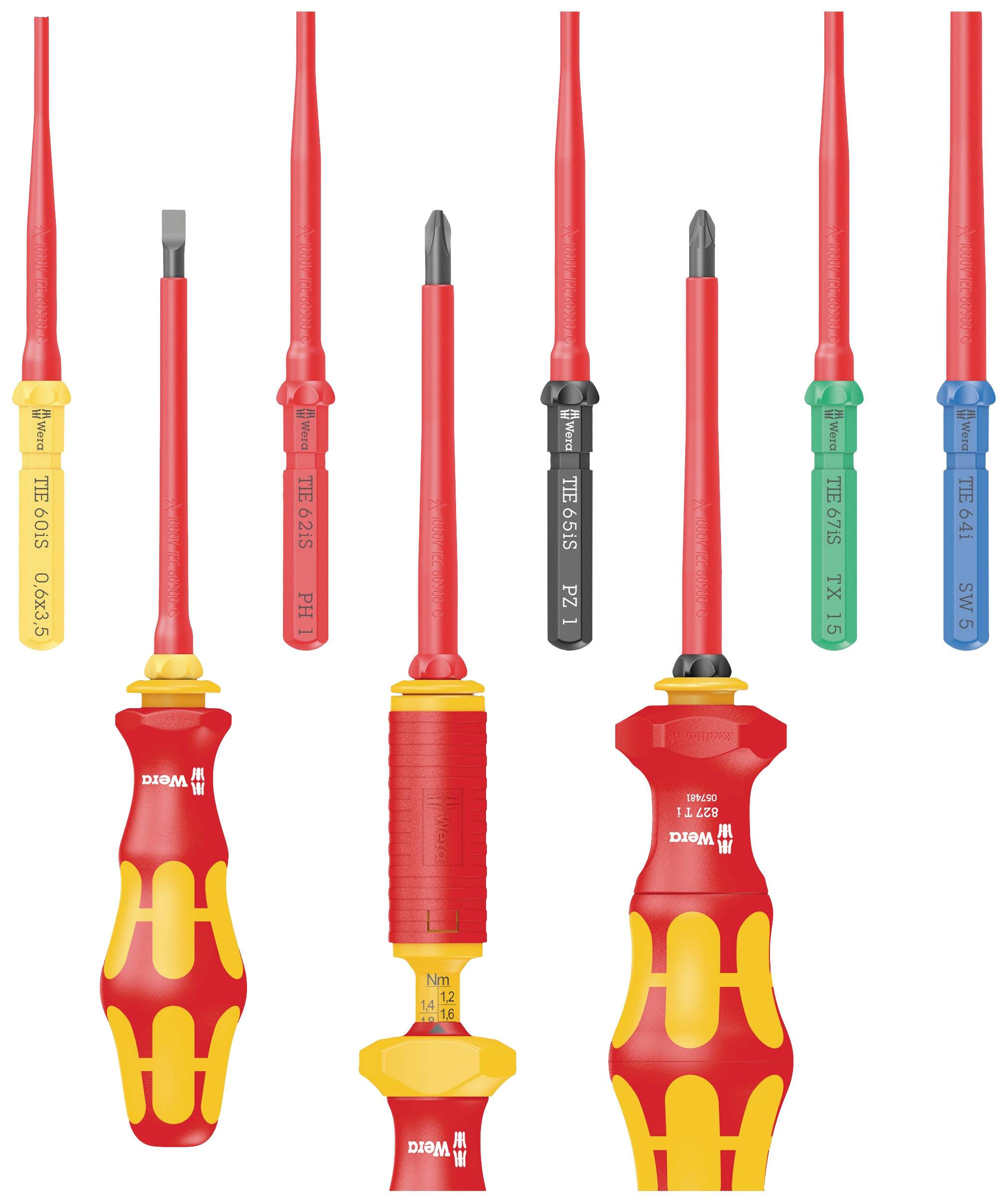 Wera Kraftform Kompakt VDE 64 i 3,0 x 157 mm TIE Elektriker Innen-Sechskant Wechselklinge 3.0 mm