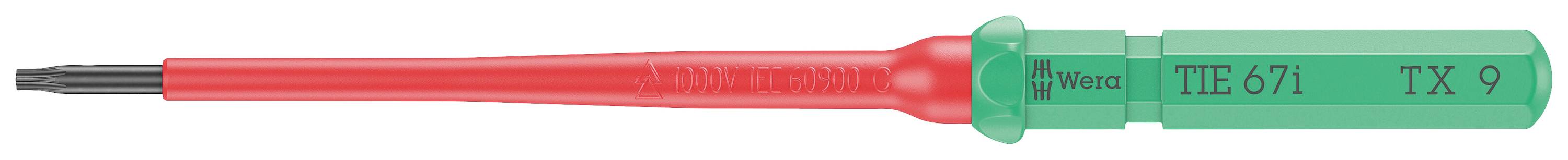 Wera Kraftform Kompakt VDE 67 i TX 9 x 157 mm TIE Elektriker TORX Wechselklinge