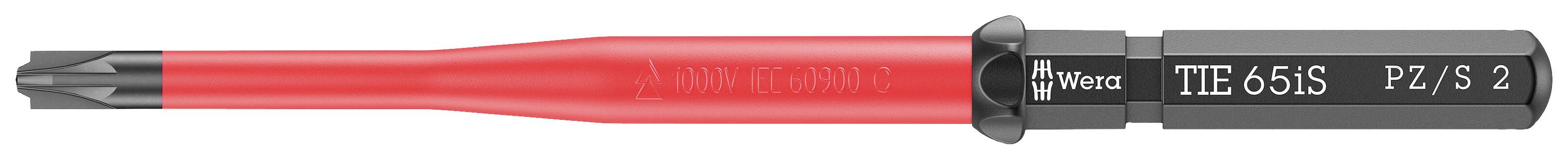 Wera Kraftform Kompakt VDE 65 iS PZ/S # 2 x 157mm TIE Elektriker Plus/Minus Wechselklinge 2mm