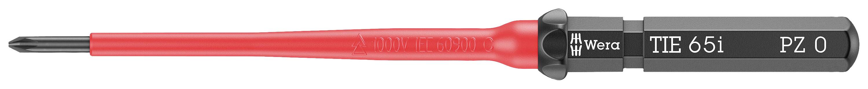 Wera Kraftform Kompakt VDE 65 i PZ 0 x 157mm TIE Elektriker Pozidriv Wechselklinge PZ 0
