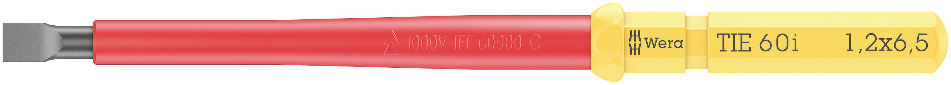 Wera Kraftform Kompakt VDE 60 i 1,2x6,5x157mm TIE SB Elektriker Schlitz Wechselklinge 6.5mm