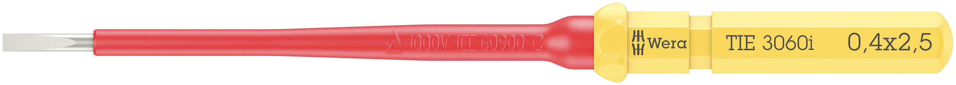 Wera Kraftform Kompakt VDE 3060 i 0,4x2,5x157mm TIE SB Elektriker Schlitz Wechselklinge 2.5mm