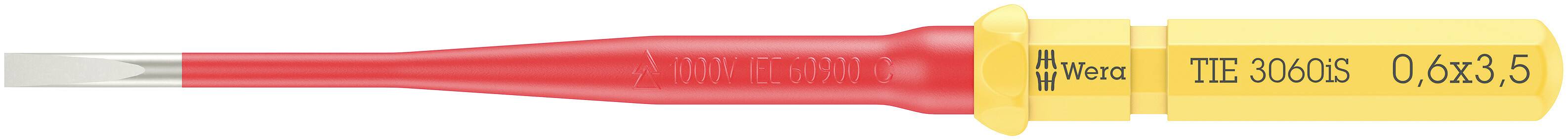 Wera Kraftform Kompakt VDE 3060 iS 0,6x3,5x157mm TIE SB Elektriker Schlitz Wechselklinge 3.5mm