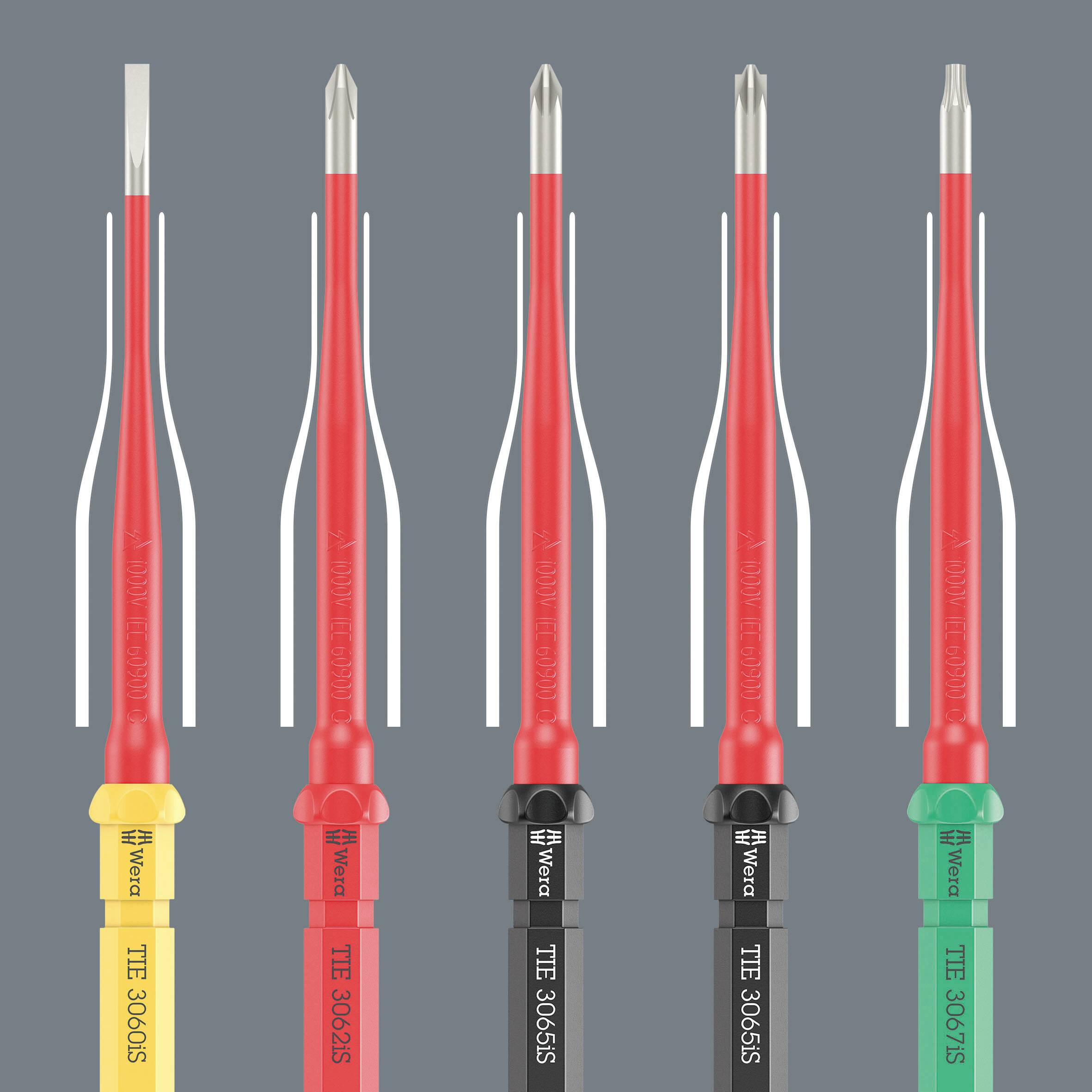 Wera Kraftform Kompakt VDE 3060 iS 0,8x4,0x157mm TIE SB Elektriker Schlitz Wechselklinge 4.0mm
