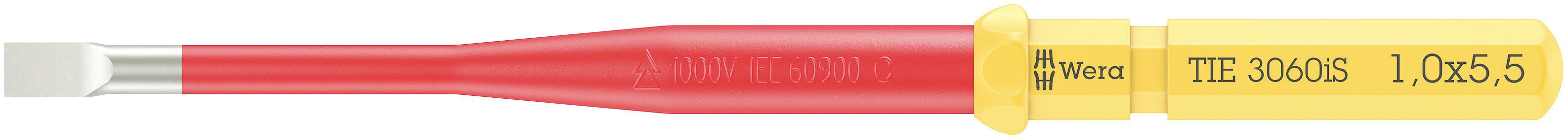 Wera Kraftform Kompakt VDE 3060 iS 1,0x5,5x157mm TIE SB Elektriker Schlitz Wechselklinge 5.5mm