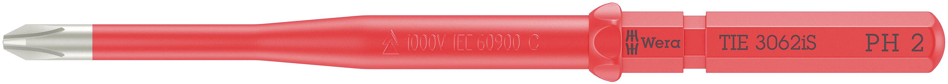 Wera Kraftform Kompakt VDE 3062 iS PH 2 x 157mm TIE SB Elektriker Kreuz Wechselklinge PH 2