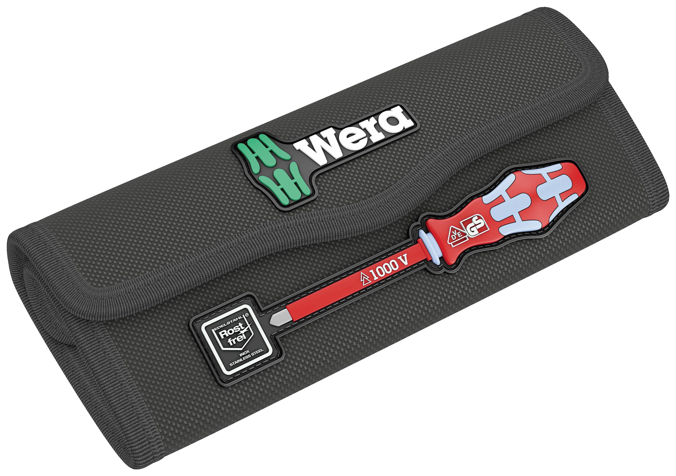 Wera Kraftform Kompakt VDE Stainless 17 extra slim 1 Elektriker Wechselklingen-Set