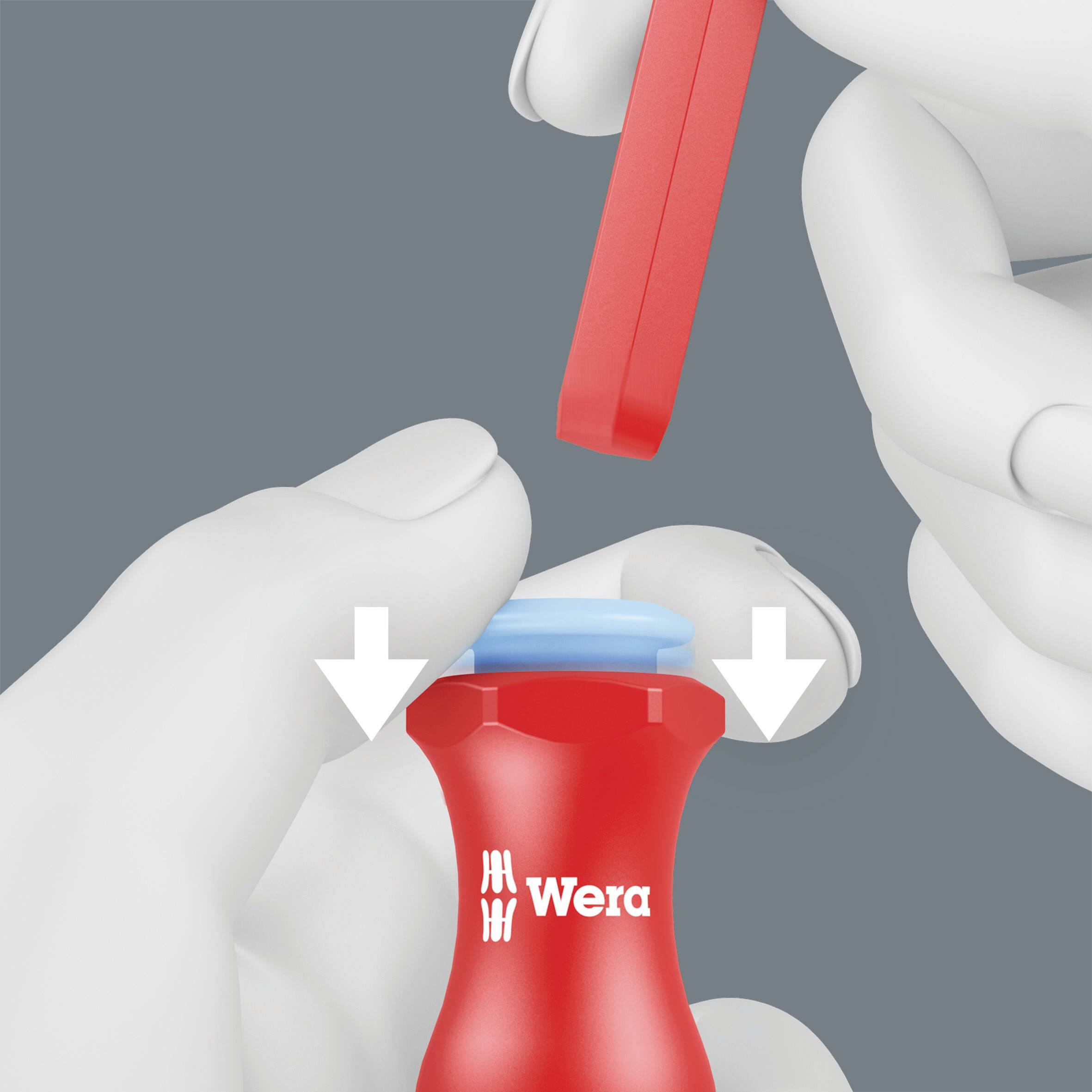 Wera Kraftform Kompakt VDE Stainless 17 extra slim 1 Elektriker Wechselklingen-Set