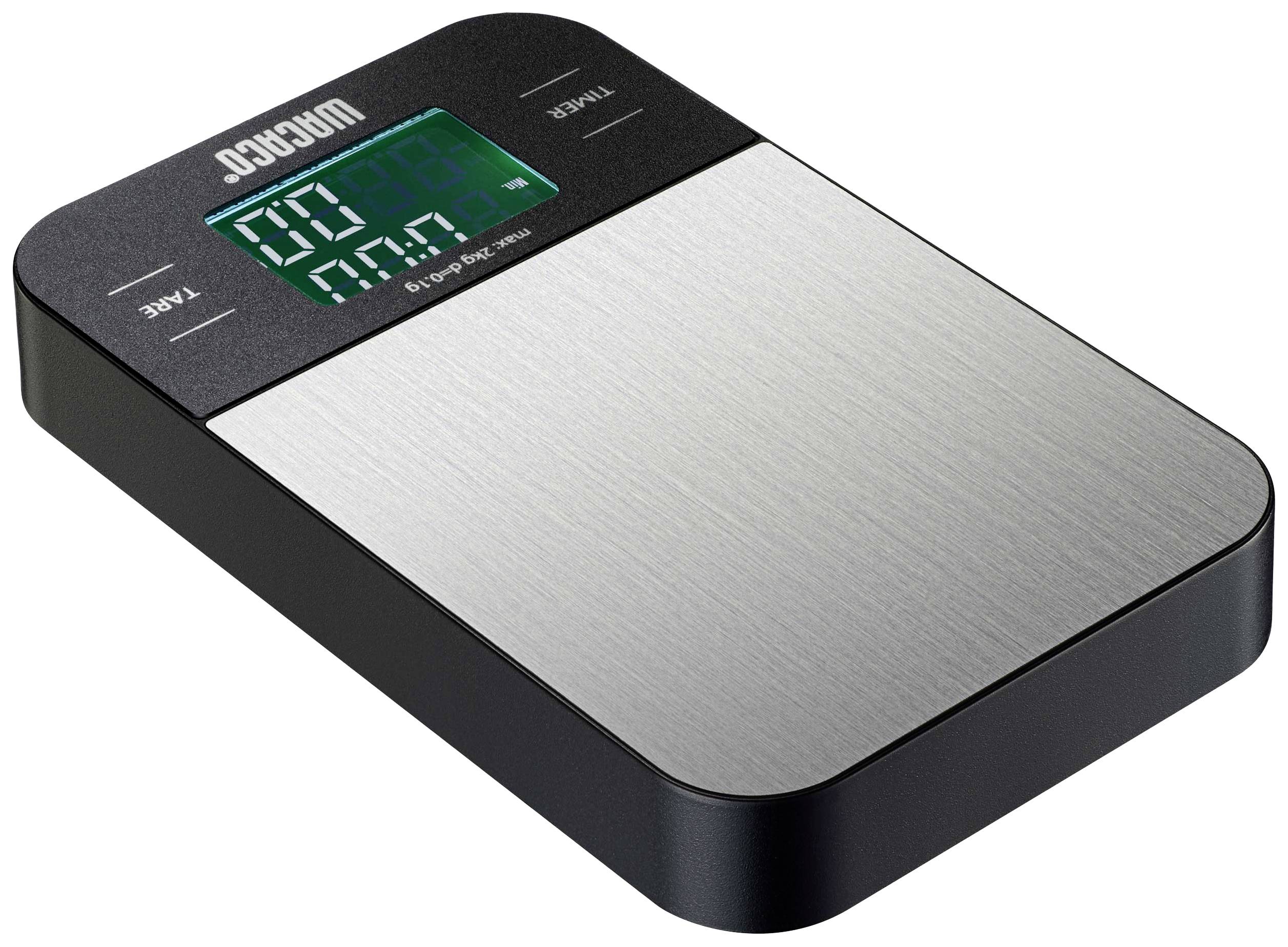 Wacaco Picopresso Kaffeewaage in Taschenform Silber, Schwarz