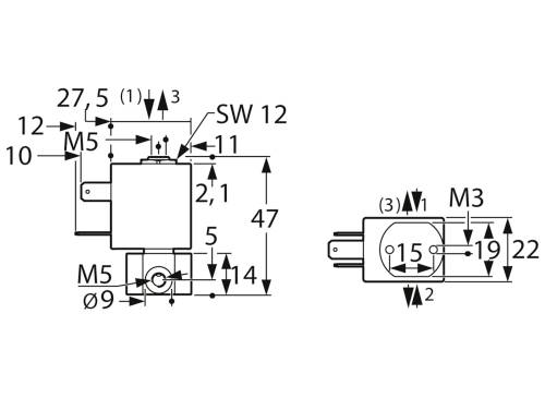 Kendrion Magnetventil 65.111 24VDC 24 V Nennweite (Details) 1 mm 1 St.