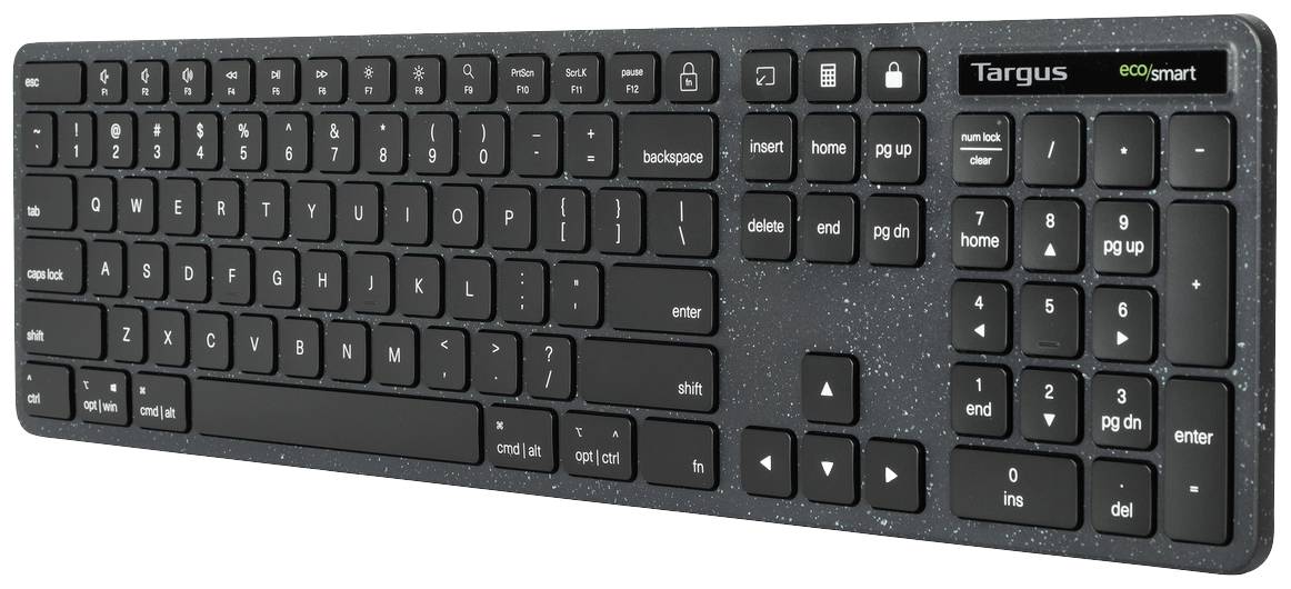 Targus EcoSmart™ Funk, Bluetooth® Tastatur Französisch, AZERTY Schwarz