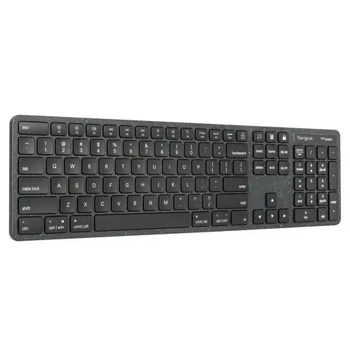 Targus EcoSmart™ Funk, Bluetooth® Tastatur Englisch, QWERTY Schwarz Targus EcoSmart™ Funk, Bluetooth® Tastatur Englisch, QWERTY Schwarz