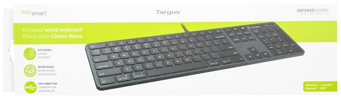 Targus EcoSmart™ USB Tastatur Norwegisch Schwarz