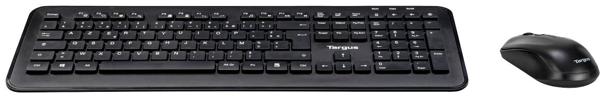 Targus AKM610FR Funk Tastatur, Maus-Set Französisch, AZERTY Schwarz