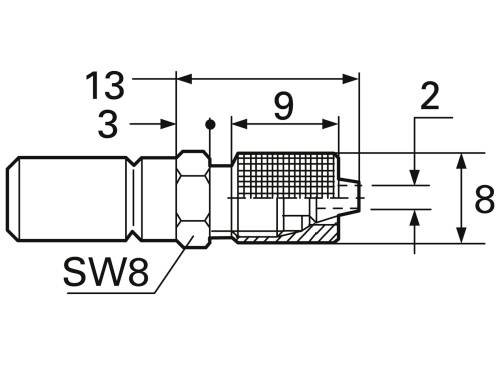 Kendrion Steckteil 50065 12 bar (max) 1 St.