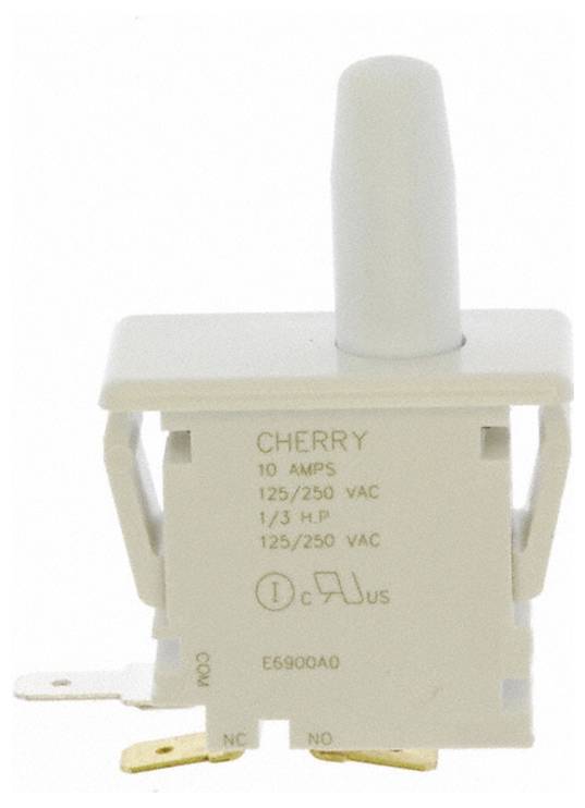 Ein weißer Elektroschalter mit der Bezeichnung „CHERRY