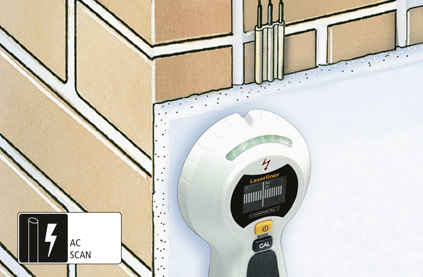 Laserliner Ortungsgerät CombiFinder Plus 080.955E Ortungstiefe (max.) 75mm