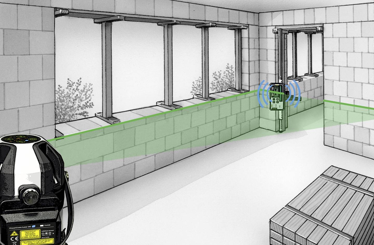 Laserliner 033.70A Laserempfänger für Linienlaser Passend für (Marke-Nivelliergeräte) Laserliner