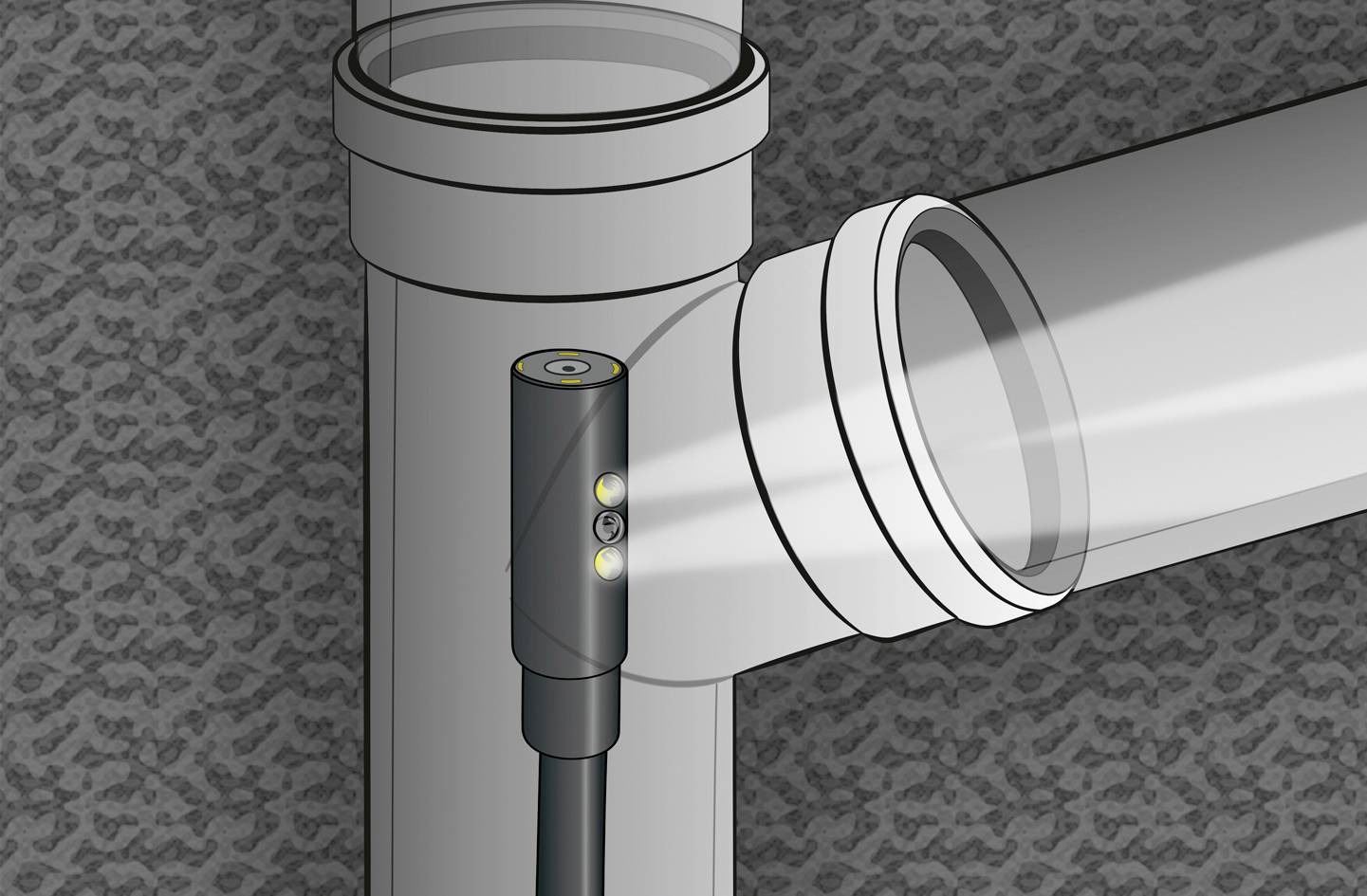Laserliner DuoView Camera Endoskop-Sonde Sonden-Ø 10mm 1.00m LED-Beleuchtung, Fokussierung