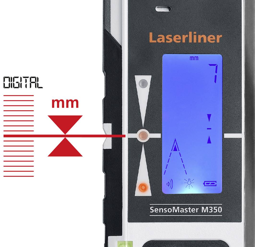 Laserliner 028.85 Laserempfänger für Linienlaser Passend für (Marke-Nivelliergeräte) Laserliner