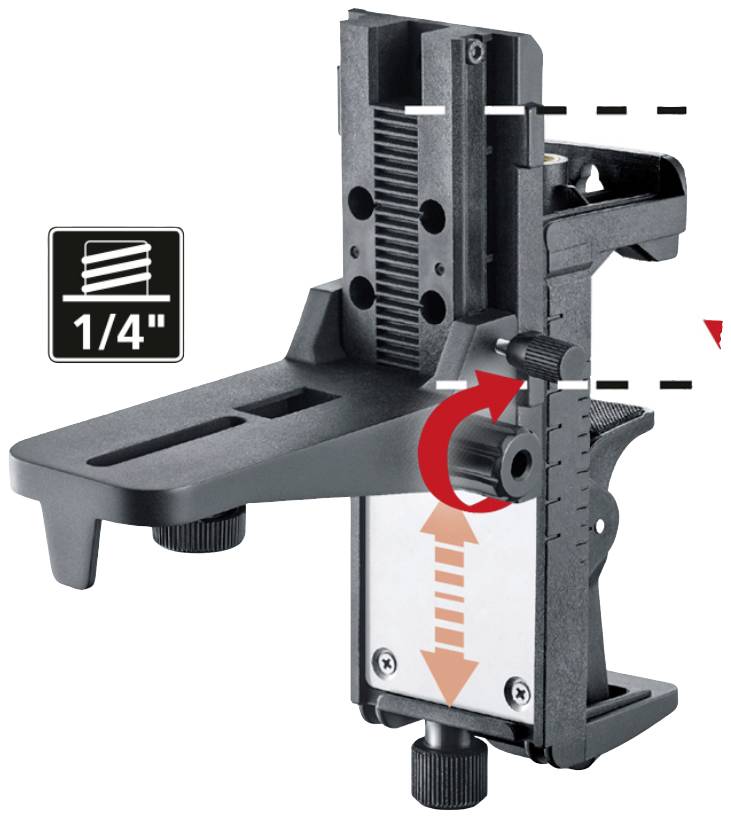 Laserliner 036.24 Magnethalterung 1/4" Passend für (Marke-Nivelliergeräte) Laserliner