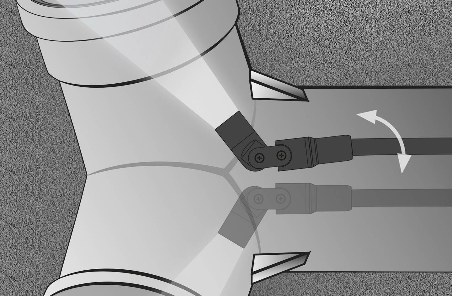 Laserliner VarioView Camera Endoskop-Sonde Sonden-Ø 17mm 1.5m LED-Beleuchtung, Fokussierung