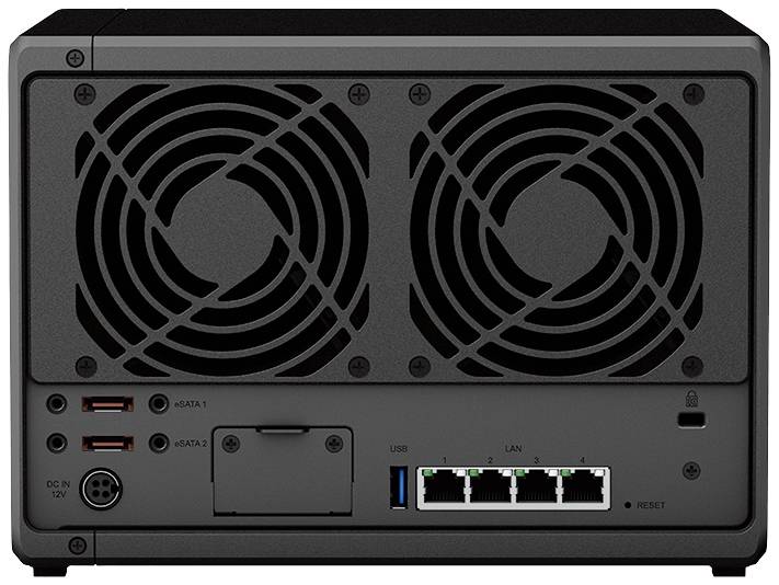 Synology DiskStation DS1522+ NAS-Server Gehäuse 0GB 5 Bay 2x USB 3.2 Gen 1 HUB (USB 3.0), RAID-fähig, Externe Stromversorgung