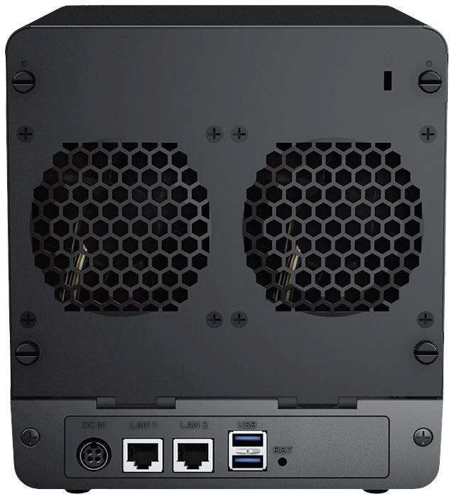 Synology DiskStation DS423 NAS-Server Gehäuse 0GB 4 Bay Ein-/Ausschalter, 2x USB 3.2 Gen 1 HUB (USB 3.0), RAID-fähig DS423