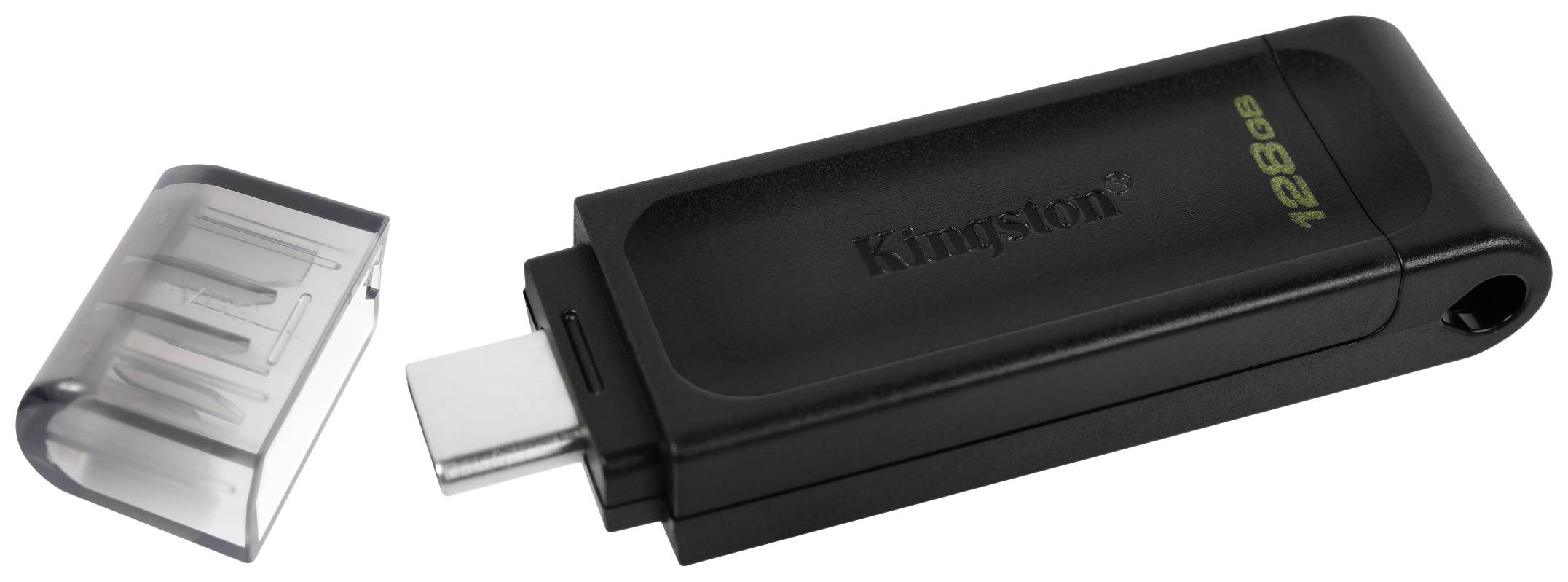 Kingston DataTraveler 70 USB-Stick Retail 128GB Schwarz DT70/128GB USB-C®