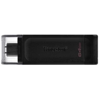 Kingston DataTraveler 70 USB-Stick Retail 64GB Schwarz DT70/64GB USB-C® Kingston DataTraveler 70 USB-Stick Retail 64GB Schwarz DT70/64GB USB-C®