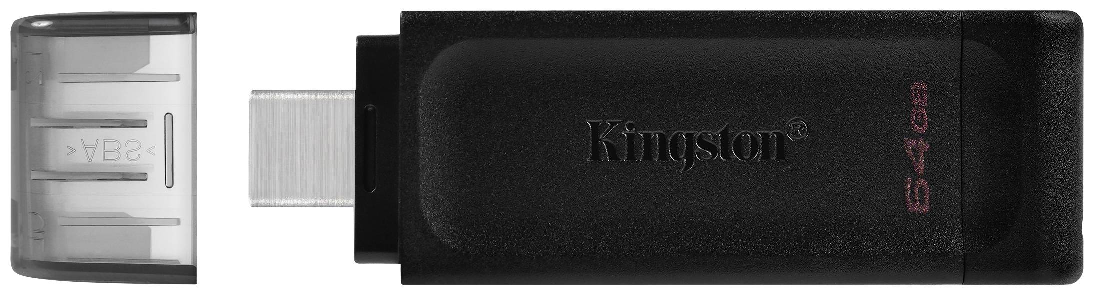 Kingston DataTraveler 70 USB-Stick Retail 64GB Schwarz DT70/64GB USB-C®