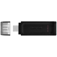 Kingston DataTraveler 70 USB-Stick Retail 64GB Schwarz DT70/64GB USB-C® Kingston DataTraveler 70 USB-Stick Retail 64GB Schwarz DT70/64GB USB-C®