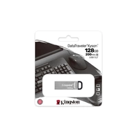 Kingston DataTraveler Kyson USB-Stick Retail 128 GB Silber DTKN/128GB USB-A (USB 3.2 Gen 1) Kingston DataTraveler Kyson USB-Stick Retail 128 GB Silber DTKN/128GB USB-A (USB 3.2 Gen 1)