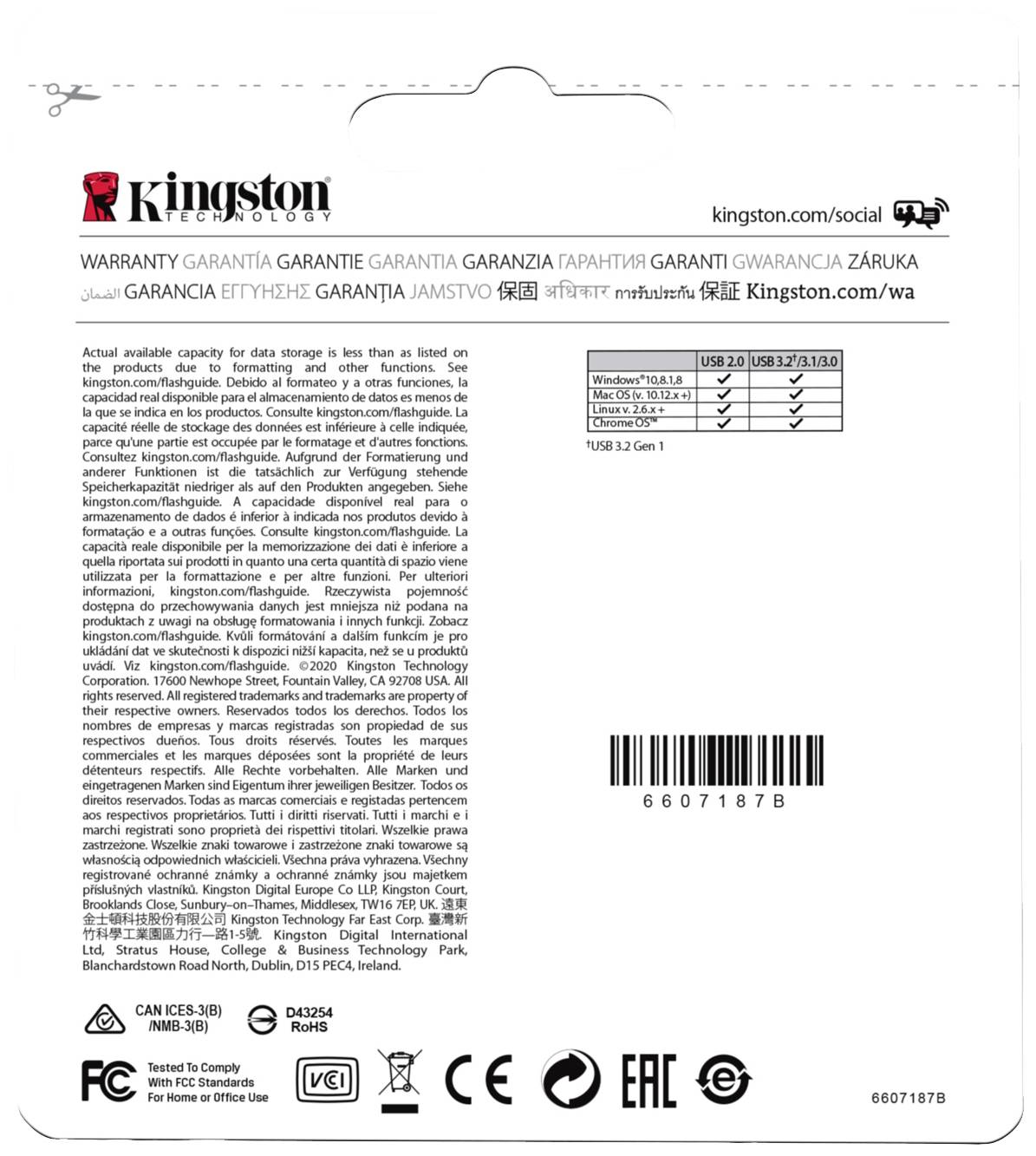 Kingston DataTraveler Micro USB-Stick Retail 256GB Silber DTMC3G2/256GB USB-A (USB 3.2 Gen 1)