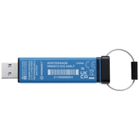 Kingston IronKey Keypad 200 USB-Stick Retail 64GB Blau IKKP200/64GB USB-A (USB 3.2 Gen 1) Kingston IronKey Keypad 200 USB-Stick Retail 64GB Blau IKKP200/64GB USB-A (USB 3.2 Gen 1)