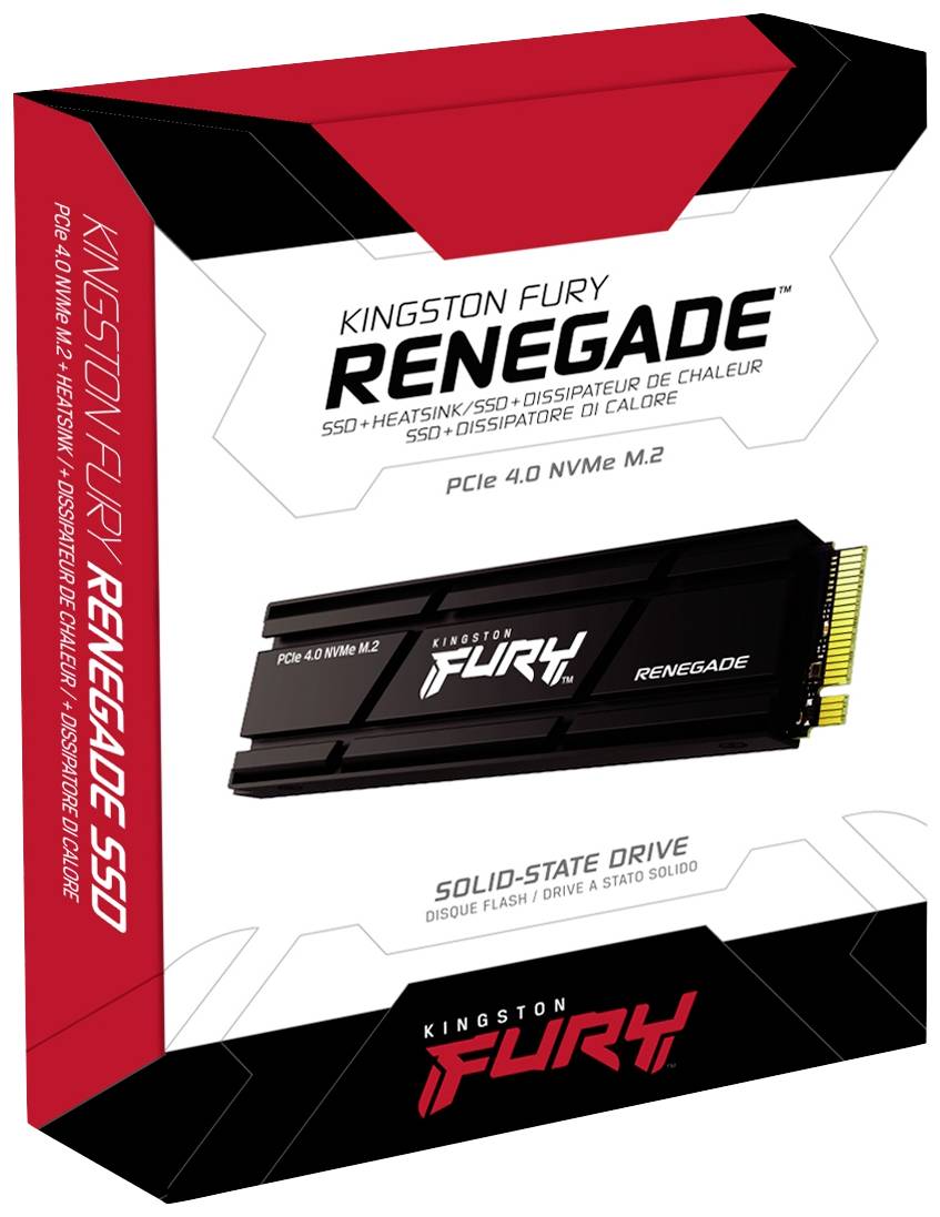Kingston Fury Renegade 4TB Interne M.2 PCIe NVMe SSD 2280 PCIe NVMe 4.0 x4 Retail SFYRDK/4000G