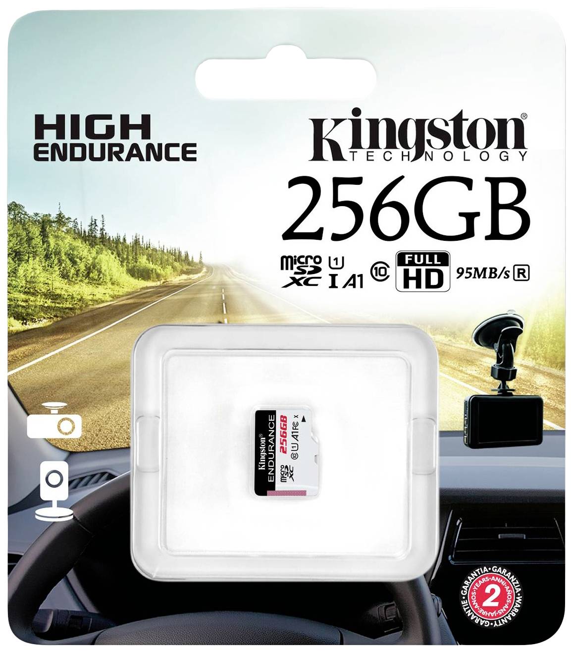 Kingston High Endurance microSDXC-Karte Retail 256GB Class 10 UHS-I Wasserdicht