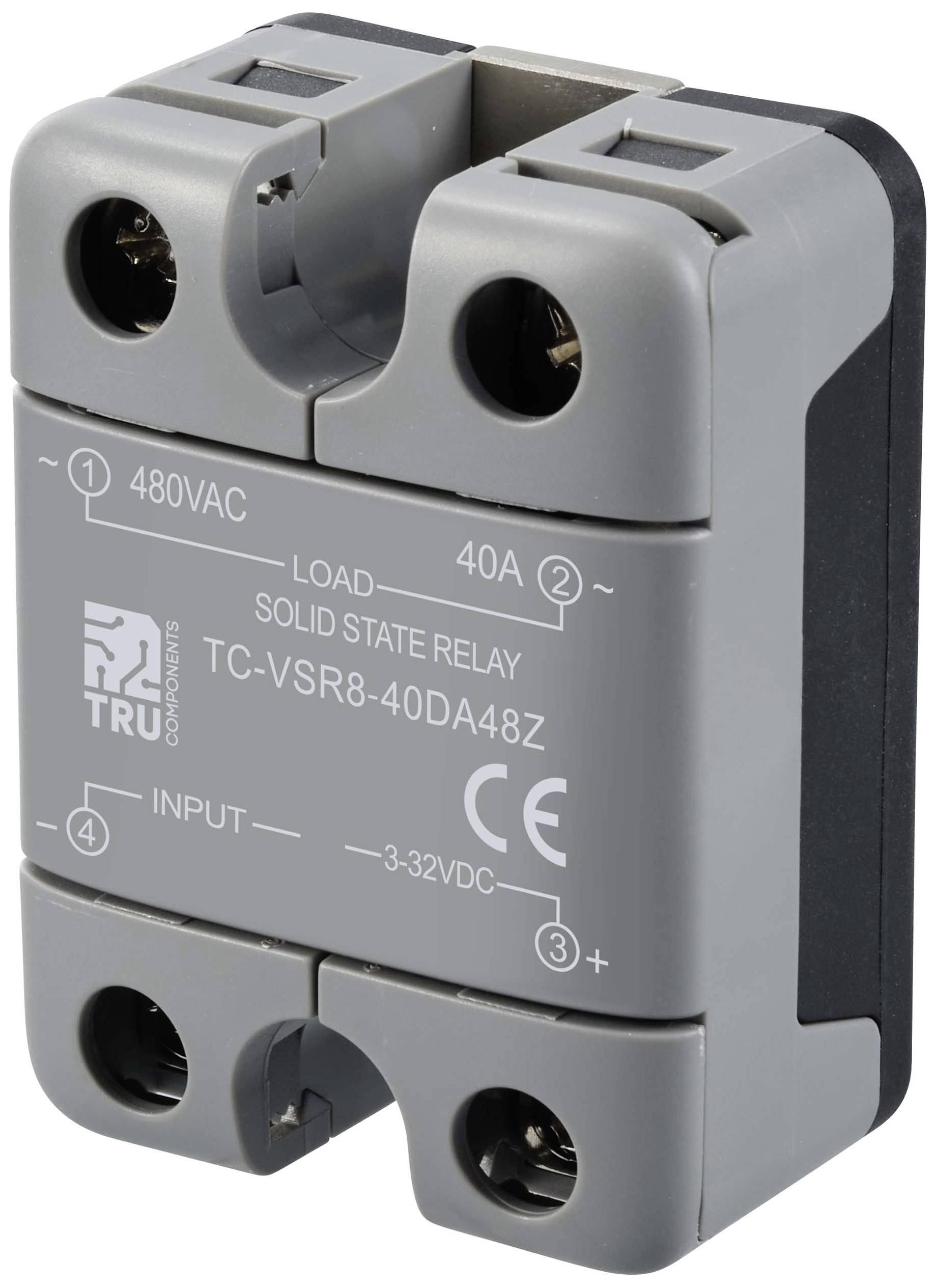 TRU COMPONENTS Halbleiterrelais TC-12705360 40A Schaltspannung (max.): 480 V/AC Nullspannungsschaltend 1St.