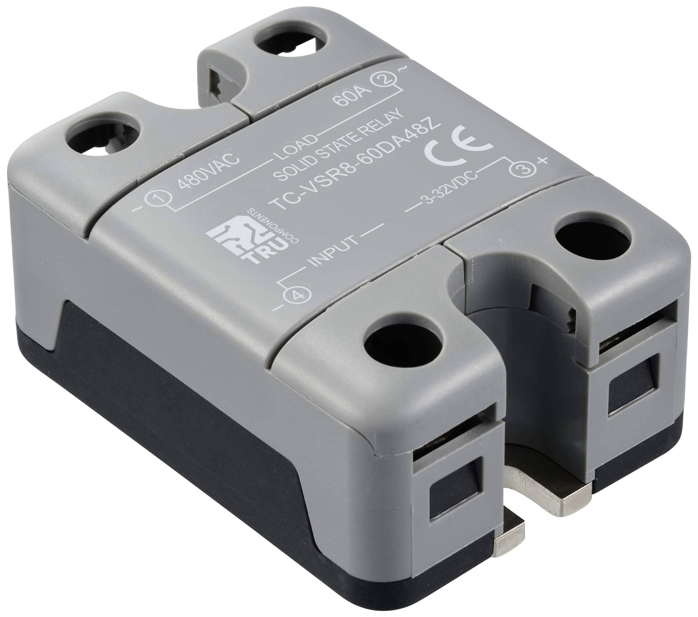 TRU COMPONENTS Halbleiterrelais TC-12705364 60A Schaltspannung (max.): 480 V/AC Nullspannungsschaltend 1St.