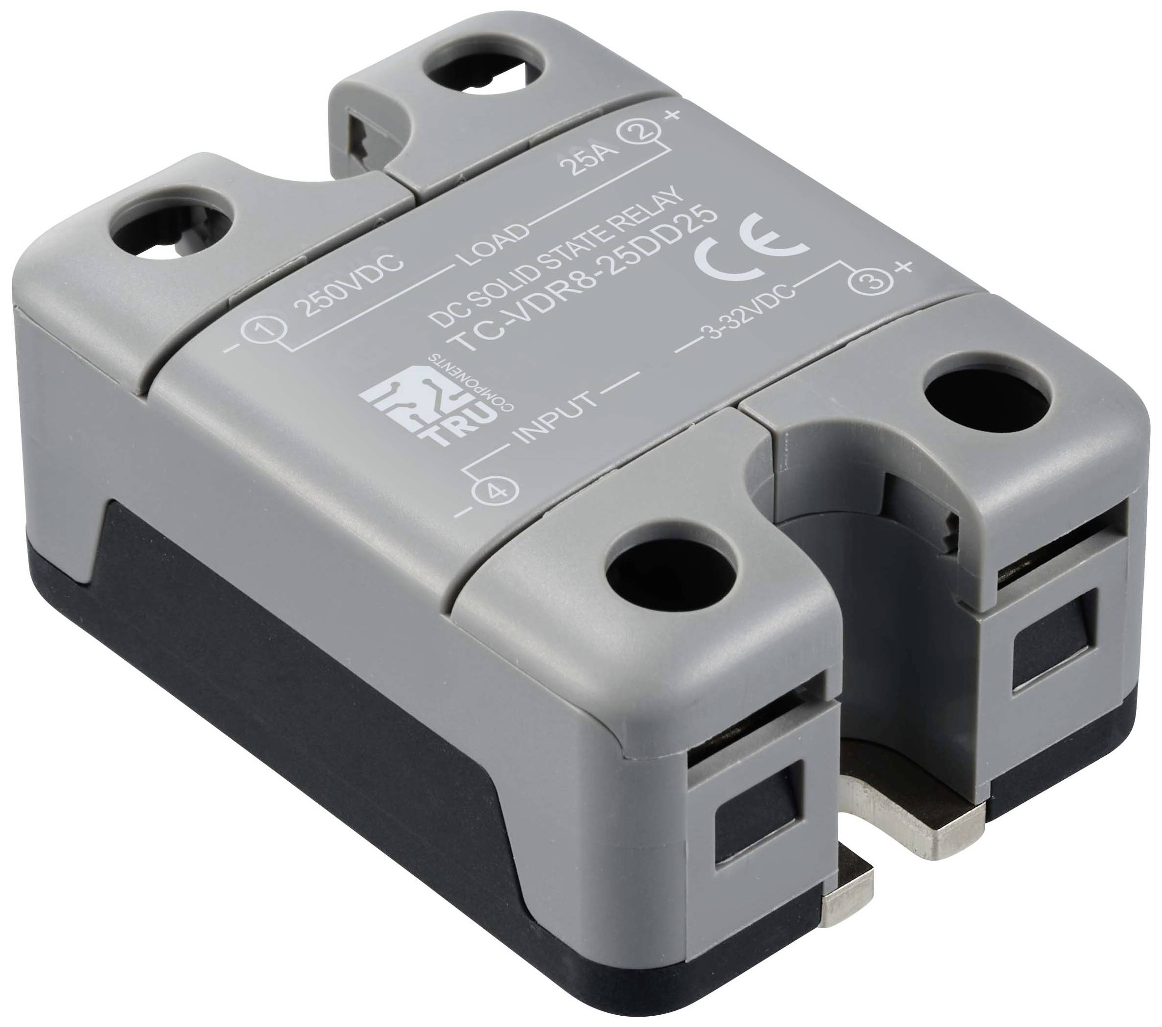 TRU COMPONENTS Halbleiterrelais TC-12705368 25A Schaltspannung (max.): 250 V/DC Gleichstromschaltung 1St.